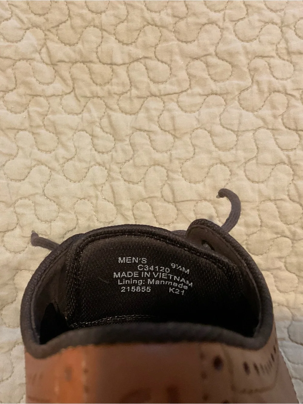 Cole Haan Men's Tan/Brown Wingtip Oxfords